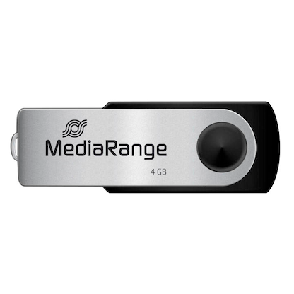 Artikelbild 2 für MediaRange USB-Stick schwarz, silber 4 GB, 1 St., Artikelnummer 435673