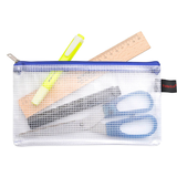 Artikelbild 1 für FolderSys Reißverschlussbeutel DIN A7 transparent/blau 0,15 mm, 1 St., Artikelnummer 102002