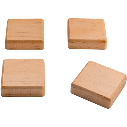 Artikelbild 4 für SIGEL Magnete braun, Holz 3,3 x 3,3 x 0,9 cm, 4 St., Artikelnummer 636462