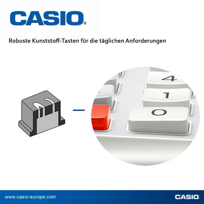 Artikelbild 4 für CASIO JE-12E-WE Tischrechner weiß, Artikelnummer 836672