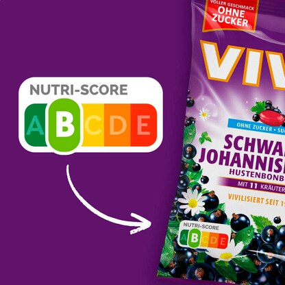 Artikelbild 2 für VIVIL® Schwarze Johannisbeere ohne Zucker Bonbons 33 St./ 120,0 g, Artikelnummer 149611