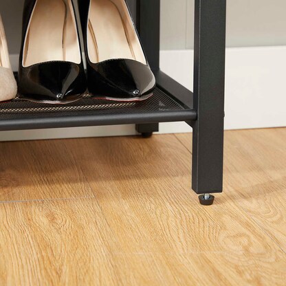 Artikelbild 6 für VASAGLE Schuhregal vintagebraun, schwarz 100,0 x 30,0 x 11,0 cm, 1 St., Artikelnummer 759286