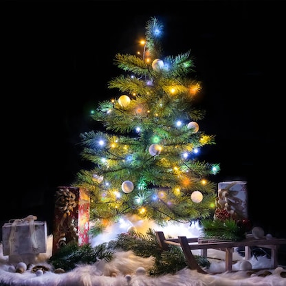 Artikelbild 11 für Idena 80er bunte LED Lichterkette grün 16,0 m, 1 St., Artikelnummer 105187