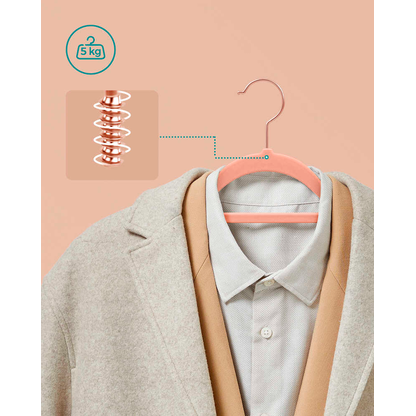 Artikelbild 7 für SONGMICS Kleiderbügel rosa, 30 St., Artikelnummer 759299