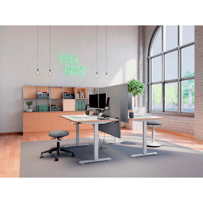 Artikelbild 4 für LEITZ Tischtrennwand 61230085, hellgrau 80,0 x 70,0 cm, 1 St., Artikelnummer 805228