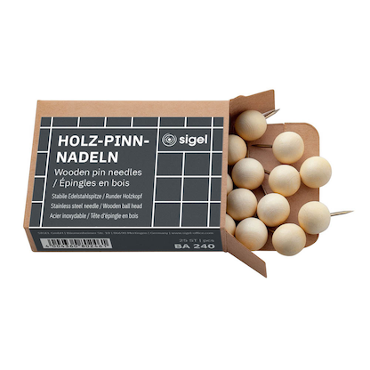 Artikelbild für SIGEL Pinnnadeln braun, 25 St., Artikelnummer 636474