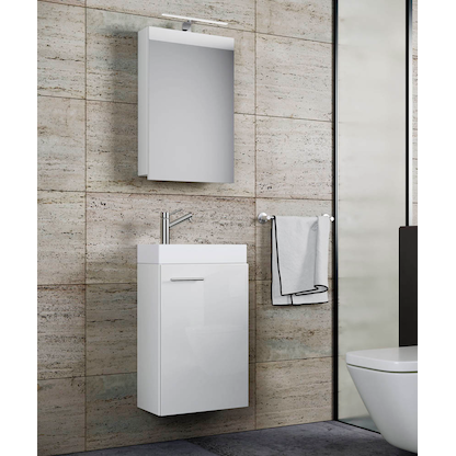 Artikelbild 3 für VCM my bath Badmöbel-Set 3-teilig Slito 914136 weiß 41,0 x 22,0 x 130,0 cm, Artikelnummer 388274