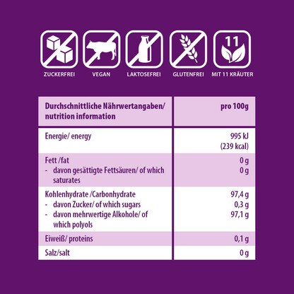 Artikelbild 3 für VIVIL® Schwarze Johannisbeere ohne Zucker Bonbons 33 St./ 120,0 g, Artikelnummer 149611