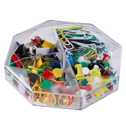 Artikelbild 8 für Gowi Büroklammern Sortimentbox 196 teilig farbsortiert kunststoffüberzogen, 196 St., Artikelnummer 271639