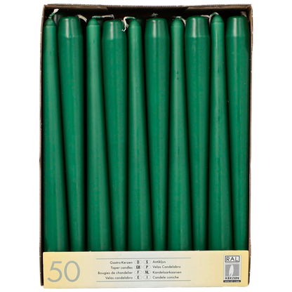 Artikelbild für STARPAK Kerzen dunkelgrün, 50 St., Artikelnummer 683153