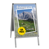 Artikelbild 1 für update displays Kundenstopper silber DIN A1 2 Fächer 62,4 x 6,0 x 105,0 cm, 1 St., Artikelnummer 287971