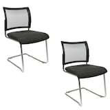 Artikelbild 1 für Topstar Besucherstühle Visit 20 Net NV490 G220 anthrazit, schwarz Stoff, 2 St., Artikelnummer 618227
