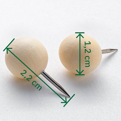 Artikelbild 3 für SIGEL Pinnnadeln braun, 25 St., Artikelnummer 636474