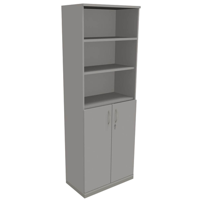 Artikelbild für fm Regalschrank Sidney, 4260267328910 lichtgrau 80,0 x 44,2 x 222,1 cm, 1 St., Artikelnummer 510093