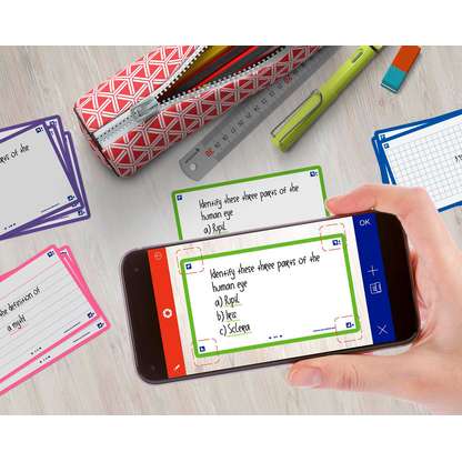 Artikelbild 5 für OXFORD Karteikarten FLASH 2.0 DIN A7 weiß, grün blanko, 80 St., Artikelnummer 371569