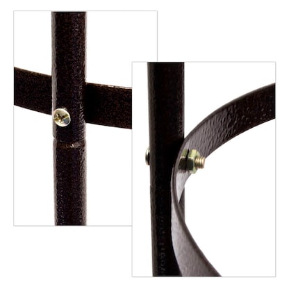 Artikelbild 5 für relaxdays Rankobelisk Metall, Ø 35,0 cm braun rund, 1 St., Artikelnummer 448872