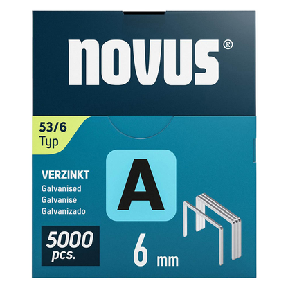 Artikelbild für novus Tackerklammern Feindraht 53/6, 5.000 St., Artikelnummer 712107