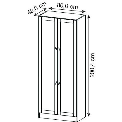 Artikelbild 2 für HAMMERBACHER Vitrine Orbis Vitrine ahorn 4 Fachböden, Artikelnummer 373985
