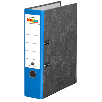 Artikelbild für büroplus Ordner blau marmoriert Karton 8,0 cm DIN A4, 1 St., Artikelnummer 148809