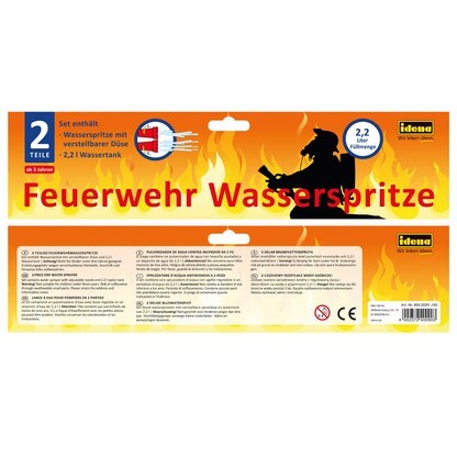 Artikelbild 4 für Idena Wasserpistole Feuerwehr rot, 1 St., Artikelnummer 140998