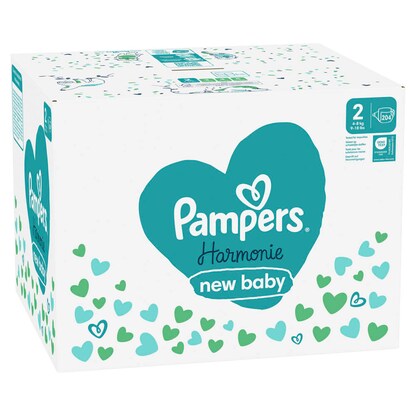 Artikelbild 2 für Pampers® Windeln Harmonie™ Gr. 2 (4-8 kg) für Neugeborene, 204 St., Artikelnummer 273898