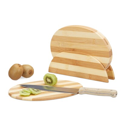 Artikelbild 5 für relaxdays Frühstücksbretter braun 25,0 x 18,0 cm 4-tlg., 4 St., Artikelnummer 471547