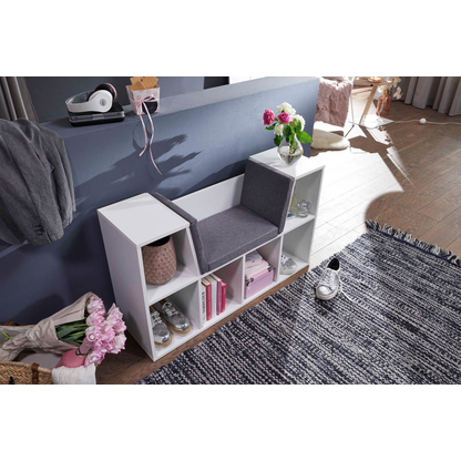 Artikelbild 4 für WOHNLING Schuhregal weiß 102,0 x 30,0 x 62,0 cm, 1 St., Artikelnummer 907974