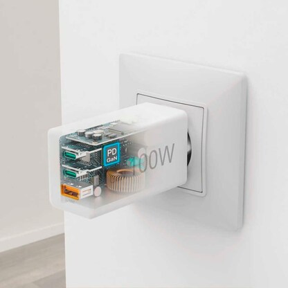 Artikelbild 9 für hama Mini Ladeadapter weiß, 100 Watt, Artikelnummer 755688