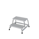 Artikelbild 1 für KRAUSE Montagetritt STABILO silber 2 Stufen, H: 63,0 cm, Artikelnummer 567848