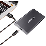 Artikelbild 1 für SAMSUNG Portable T7 1 TB externe SSD-Festplatte grau, Artikelnummer 616702