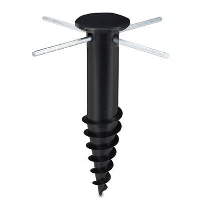 Artikelbild 5 für relaxdays Bodendübel für Sonnenschirm schwarz, Kunststoff, Artikelnummer 644181