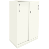 Artikelbild 1 für fm Schiebetürenschrank Sidney, 4260672330751 weiß 2 Fachböden 80,0 x 44,2 x 113,3 cm, Artikelnummer 352654