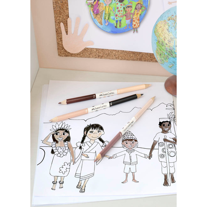 Artikelbild 2 für FABER-CASTELL Children of the World Buntstifte farbsortiert, 1 St., Artikelnummer 749121