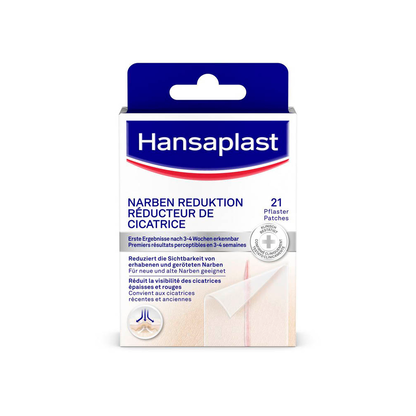 Artikelbild für Hansaplast Pflaster NARBEN REDUKTION 2728 transparent 38 x 68 mm, 21 St., Artikelnummer 577409
