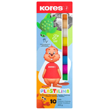 Artikelbild 1 für Kores® Knete Plastilina farbsortiert, 20,0 g, Artikelnummer 766669