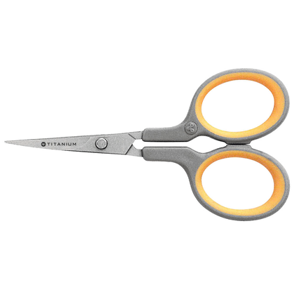 Artikelbild für WESTCOTT Silhouettenschere TITANIUM Super grau-gelb 10,0 cm, Artikelnummer 398255