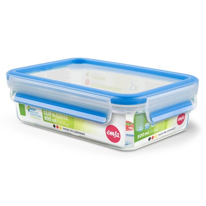 Artikelbild für emsa Frischhaltedose CLIP & CLOSE 5,9 cm hoch transparent 0,8 l, 1 St., Artikelnummer 669913