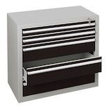 Artikelbild 1 für SCHULTE Schubladenblock für Thekenmodul, schwarz, lichtgrau 100,0 x 50,0 x 90,0 cm, Artikelnummer 167037