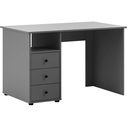 Artikelbild für MÖBELPARTNER Smash Schreibtisch anthrazit rechteckig, Wangen-Gestell grau 115,8 x 70,0 cm, Artikelnummer 255057