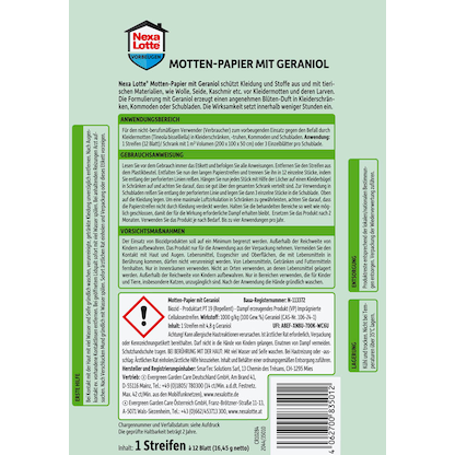 Artikelbild 2 für Nexa Lotte® Mottenschutz Mottenpapier Lavendel-Öl kann variieren, 1 St., Artikelnummer 641637