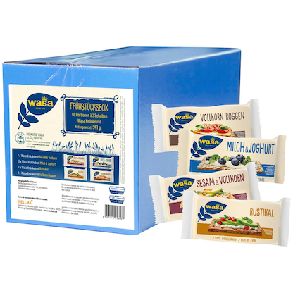 Artikelbild für wasa® Frühstücksbox Knäckebrot 40x 2 St., 40 St., Artikelnummer 619769