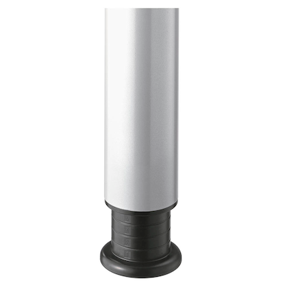 Artikelbild 7 für HAMMERBACHER Orbis höhenverstellbarer Schreibtisch lichtgrau rechteckig, 4-Fuß-Gestell silber 200,0 x 100,0 cm, Artikelnummer 638104