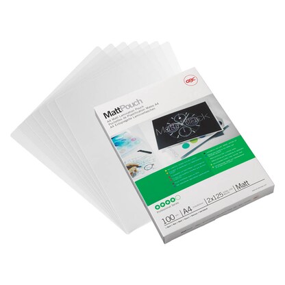 Artikelbild für GBC MattPouch Laminierfolien matt für A4 125 micron, 100 St., Artikelnummer 358812