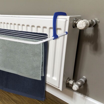 Artikelbild 6 für relaxdays Heizkörper-Wäschetrockner weiß, blau, 1 St., Artikelnummer 555882