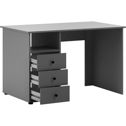 Artikelbild 6 für MÖBELPARTNER Smash Schreibtisch anthrazit rechteckig, Wangen-Gestell grau 115,8 x 70,0 cm, Artikelnummer 255057