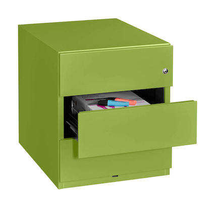 Artikelbild 6 für BISLEY Note Rollcontainer grün 3 Auszüge 42,0 x 56,5 x 49,5 cm, Artikelnummer 877241
