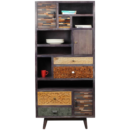 Artikelbild 3 für Garden Pleasure Regalschrank TOBOL, 304070 braun 80,0 x 40,0 x 183,0 cm, 1 St., Artikelnummer 543839