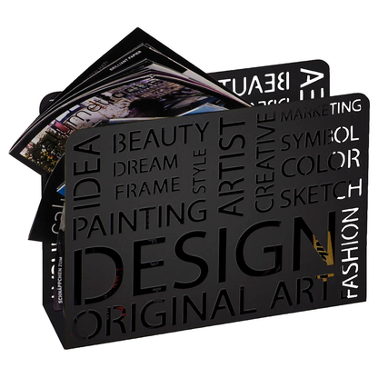 Artikelbild 2 für HAKU Möbel Zeitungsständer 44595 schwarz Metall, DIN A4, Artikelnummer 552921