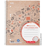 Artikelbild 1 für herlitz Collegeblock Recycling Kleinformat kariert mit Rand DIN A5 Innenrand, 1 St., Artikelnummer 792687