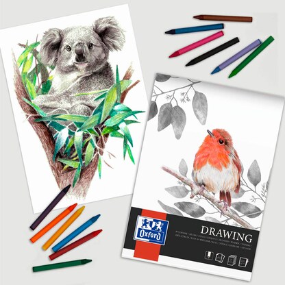 Artikelbild 3 für OXFORD Zeichenblock Drawing DIN A4 160 g/m², 40 Blatt, 1 St., Artikelnummer 298347